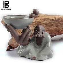 BENEWOTER ceratic, аксессуары для чая, фильтр, ситечко для чая, керамический фарфор, хрустящая печь для льда, Зен, чай для пожилых людей, животные для украшения