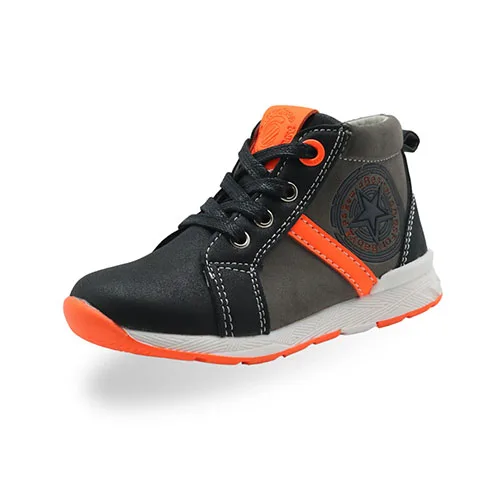 Apakowa/осенне-весенние ботильоны для мальчиков; Детская уличная обувь в байкерском стиле; Ботинки martin для школьников; спортивная детская ортопедическая повседневная обувь - Цвет: orange