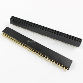 

80 Pcs Per Lot Pitch 2.54mm 2x30 Pin 60 Pin Female Double Row Straight Pin Header Strip