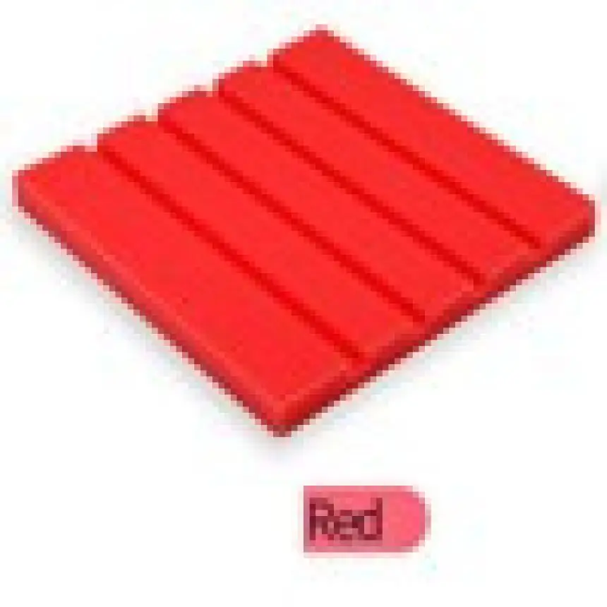 25*25*2 см акустические панели Звукоизолированные настенные стикеры s губка студия пены обработки отличное звукоизоляция стикер 555 - Цвет: Красный