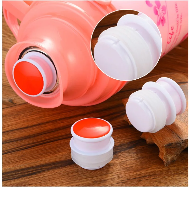 

4pcs/lot Food Grade Replacement Thermos Bottle Plug Bottle Lid Plastic Silicone Plug Kettle Plug Parts High Quality And Safety