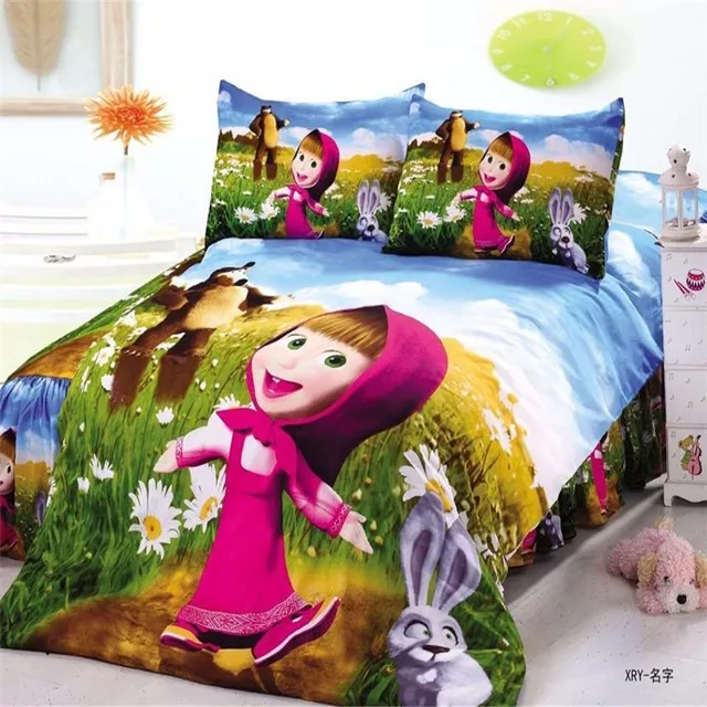 Parure De Lit Masha Et Michka 90x190