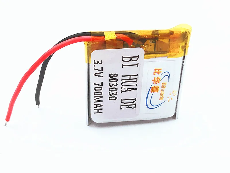 803030 bluetooth-колонки 700 mAh навигатор 3,7 V полимерный литий-ионный аккумулятор для смарт-часов MP3 MP4 игрушки, светодиодные лампы