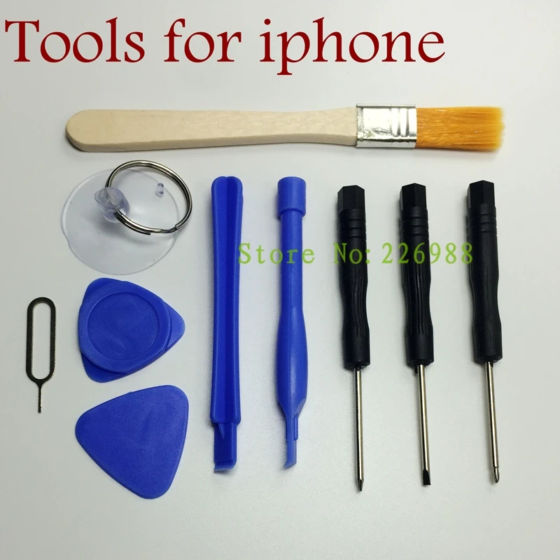 300 наборов (3000 шт) Ремонтные Инструменты 10 в 1 Набор отверток для всех iphone iPod |