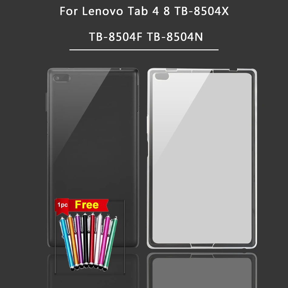 Классический силиконовый чехол для планшета Lenovo Tab 3 4 8/8 Plus P8 TB3 850F TB 8703F/8704F/8804F/8504F