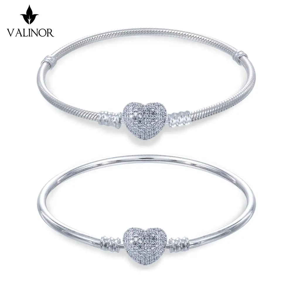 Браслет из серебра 925 пробы с замком в форме сердца|bracelet funny|bracelet casebracelet magnet |