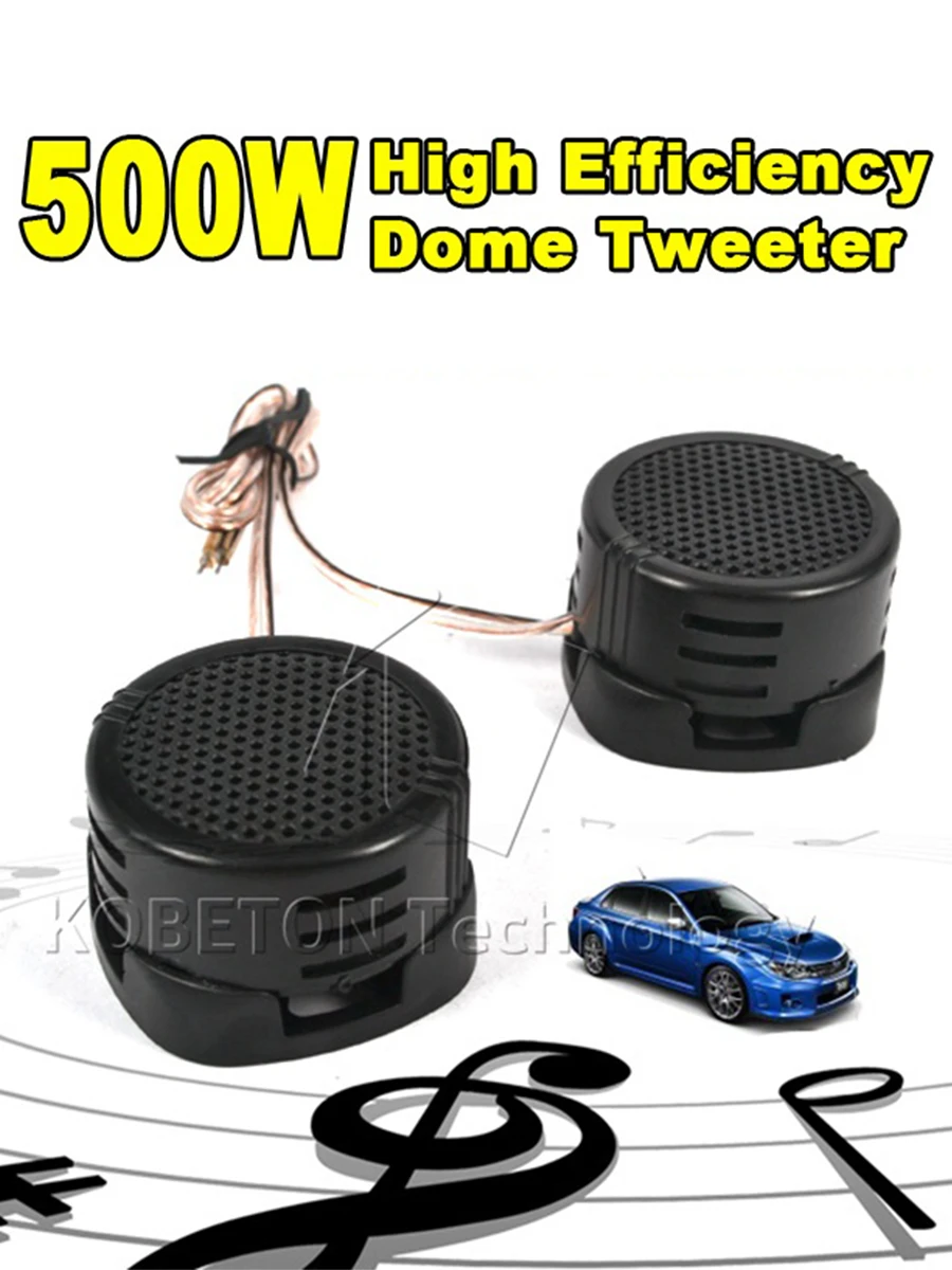 2x Car Mini Dome Tweeter Car Speaker Universal High Efficiency