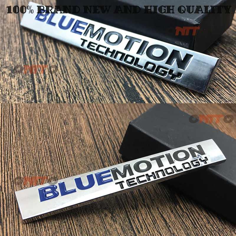 

100% new 3D Metal BLUE MOTION TECHNOLOGY Badge Emblem Sticker Car Styling Accessories TURBO Rear Trunk Decals For Golf
