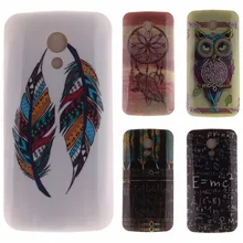 Moda pintado padrão macio TPU Silicone case capa para Motorola Moto G2 G 2 XT1063 XT1068 XT1069 celular tampa traseira da pele