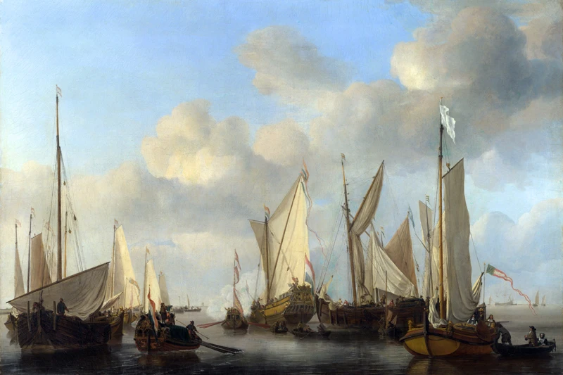 US-CL-049 Willem van de Velde - A Dutch Yacht salutingV3248