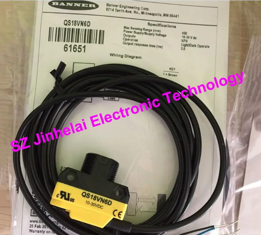 New and original QS18VN6D BANNER Photoelectric switch, Photoelectric sensor