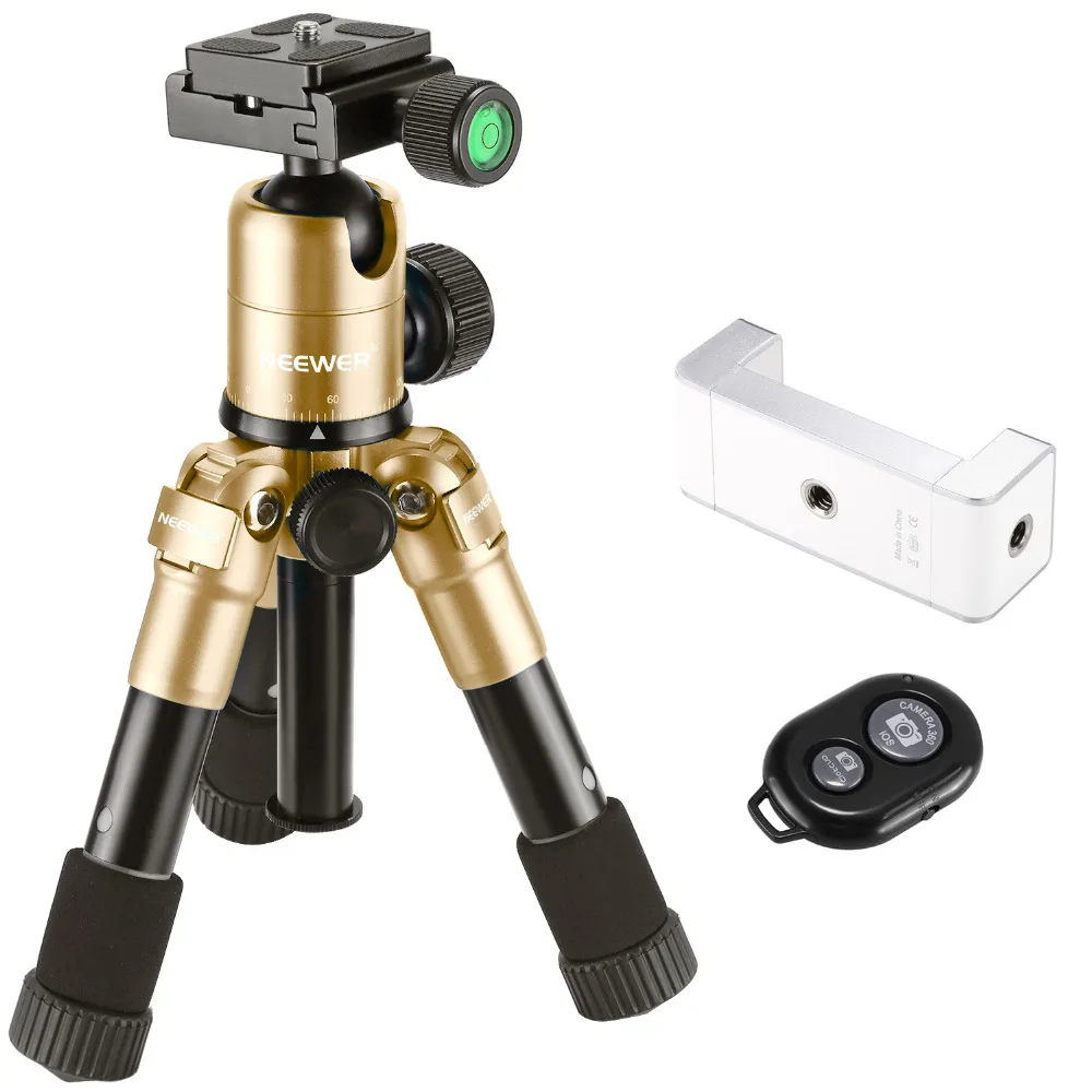 

Neewer Cellphone and Camera Photography Desktop Tripod for Canon Nikon DSLR Cameras Phone Samsung Wireless Bluetooth control