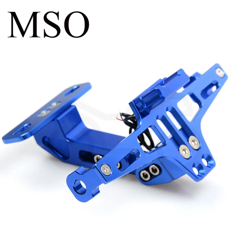 

Aluminum Alloy Universal Motorcycle License Plate Holder Mount Bracket Adjusted Registration Number Plate Cover