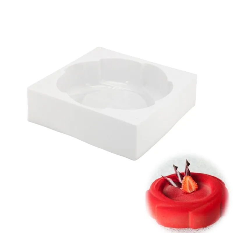 WIILII 1 Pc New 3D Silicone Cake Decorating Mold Revolving Flower Baking Tools For Cakes Mousse Tray Dessert Pans | Дом и сад
