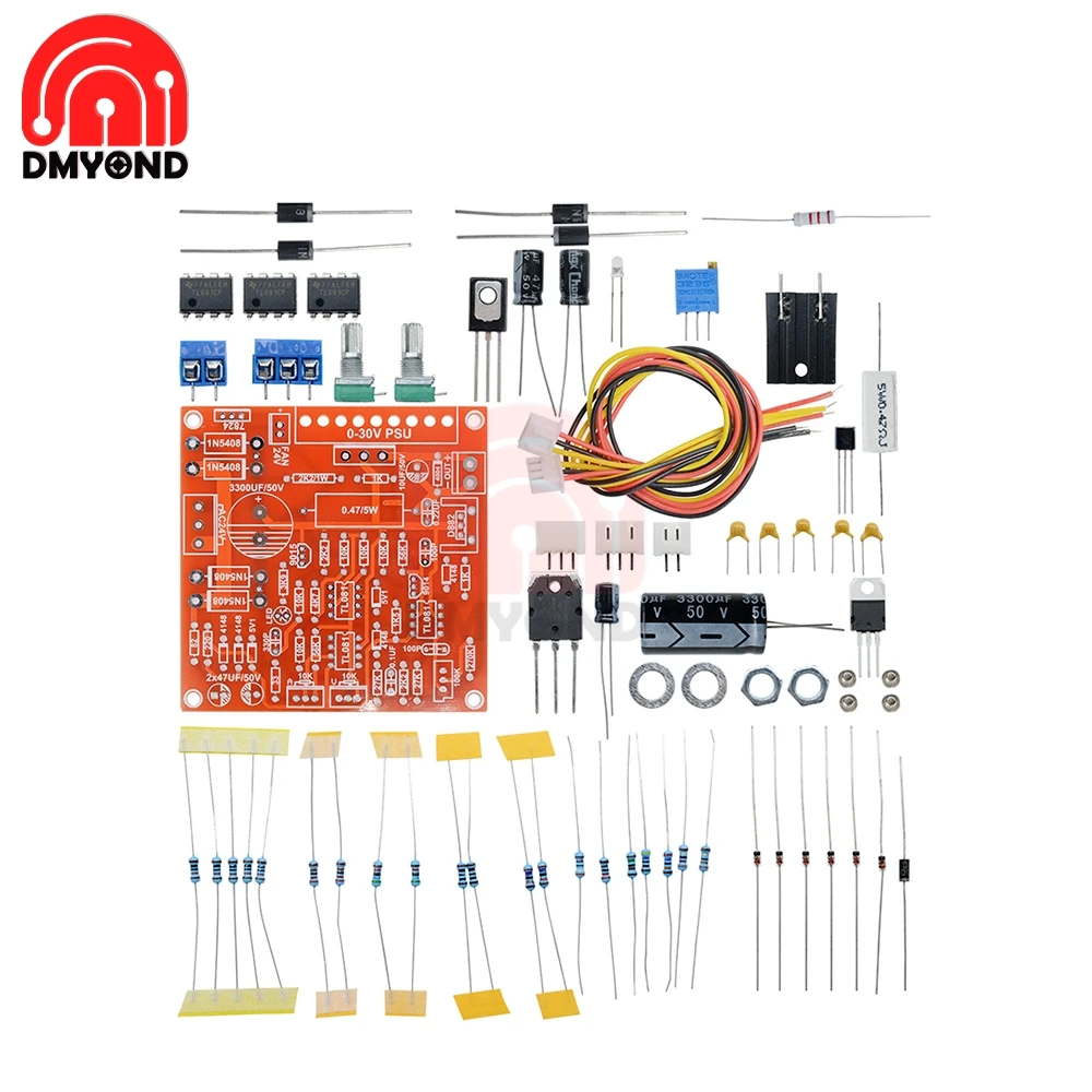 

0-30V 2mA-3A Regulated Voltage Continuously Adjustable DC Regulators Power Supply DIY Kits for School Education Lab For Arduino