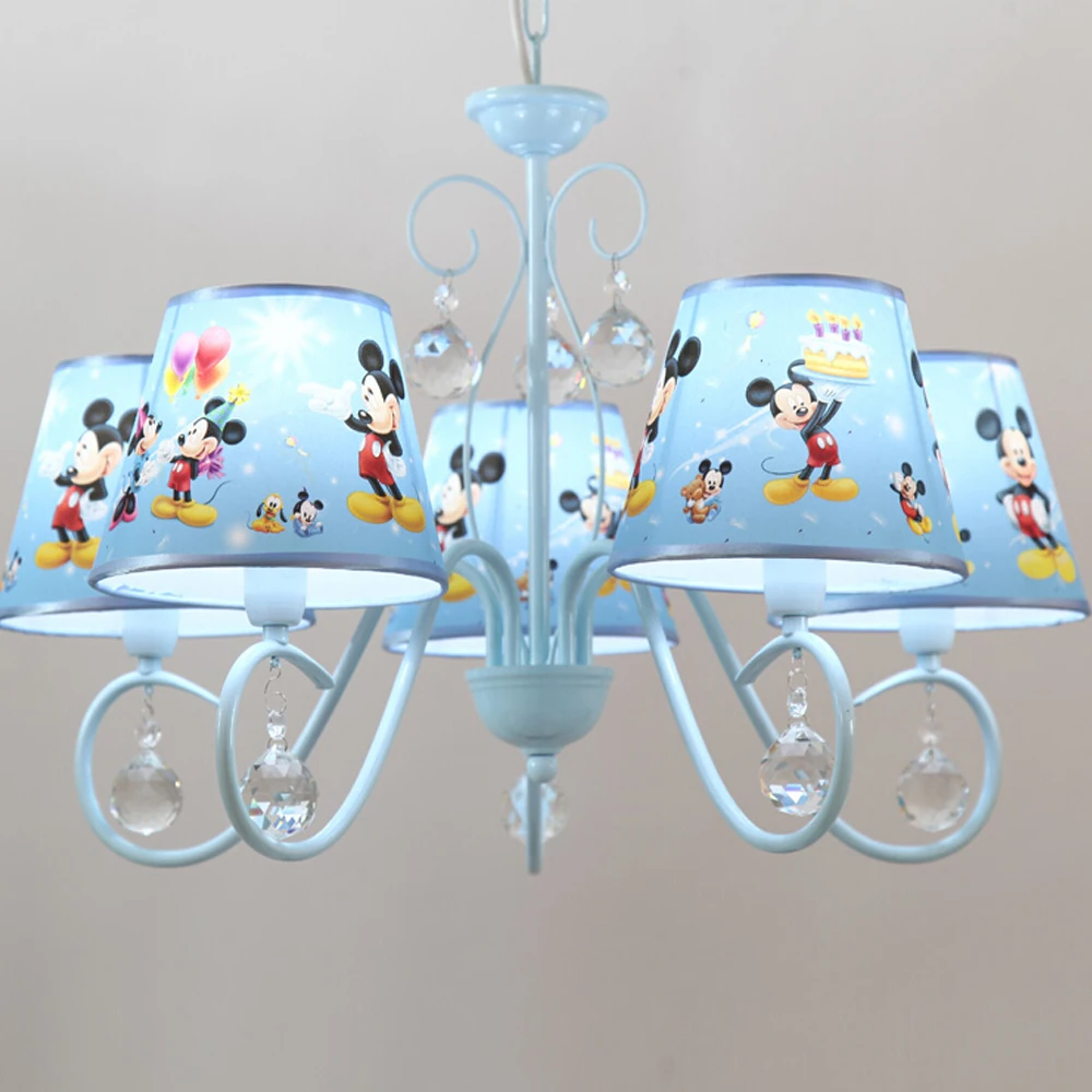 

LED Ceiling Pendant Light Cartoon American Simple Five Chandelier Children Bedroom Boy Girl Bedroom Bedroom Chandelier
