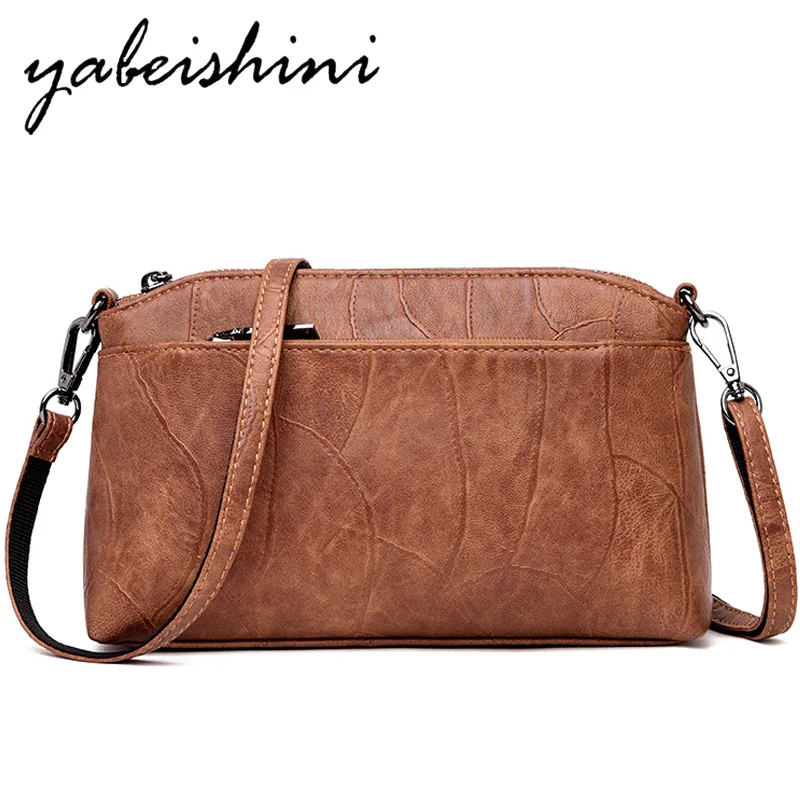 

2019Vintage Ladies Hand bag Leather Luxury Handbags Women Bag Designer Summer Style Small Messenger Shoulder Bags For Women Sac