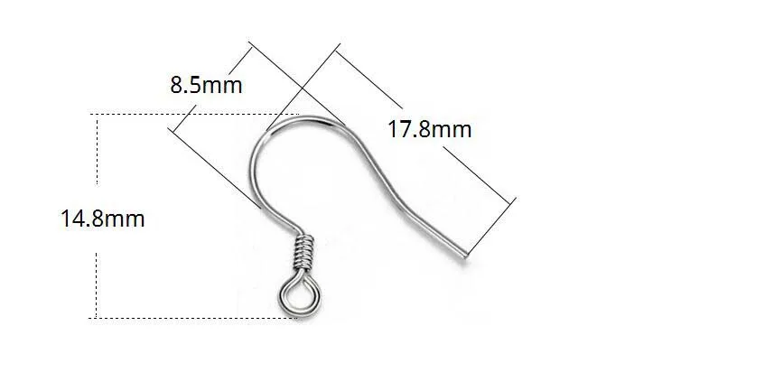 Sauvoo, 10 шт., 925 пробы, серебряный, французский крючок, заушники, 4 стиля, Leverback, гипоаллергенный, для ушей, проволока, крючки для DIY, ювелирное изделие, компоненты - Цвет: 1 silver