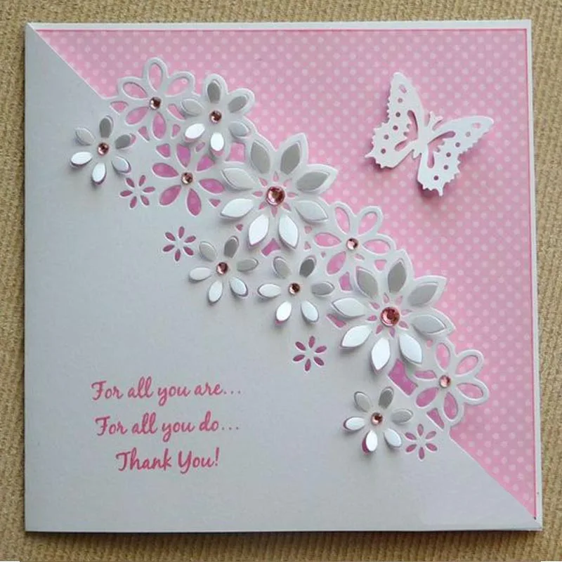 

Lace Flower Frame Edge Cutting Dies Cut for DIY Scrapbooking/photo Album Decorative Embossing DIY Paper Card Valentine Dies