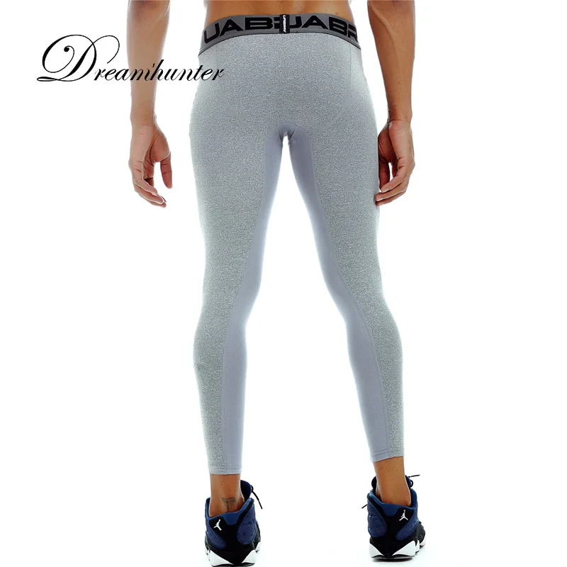 Мужские спортивные Pro компрессионные колготки, базовый слой, тонкие брюки, баскетбольные беговые быстросохнущие эластичные штаны для фитнеса, спортзала, тренировок