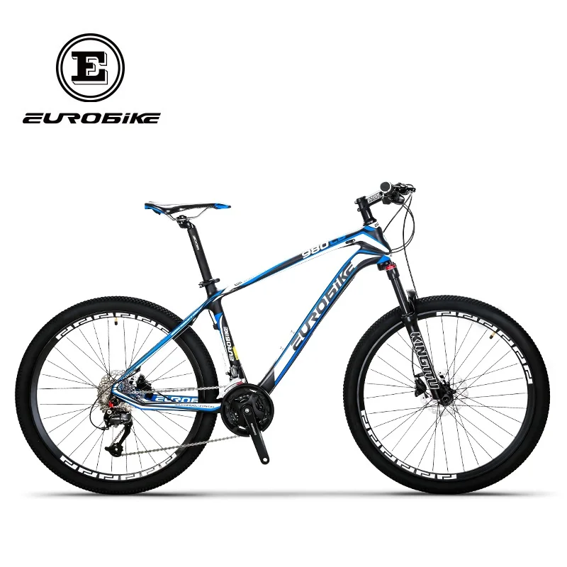 Best EUROBIKE 26 Inches Carbon Fiber Mountain Bikes Dual Hydraulic Disc Brake Shock Fork 4