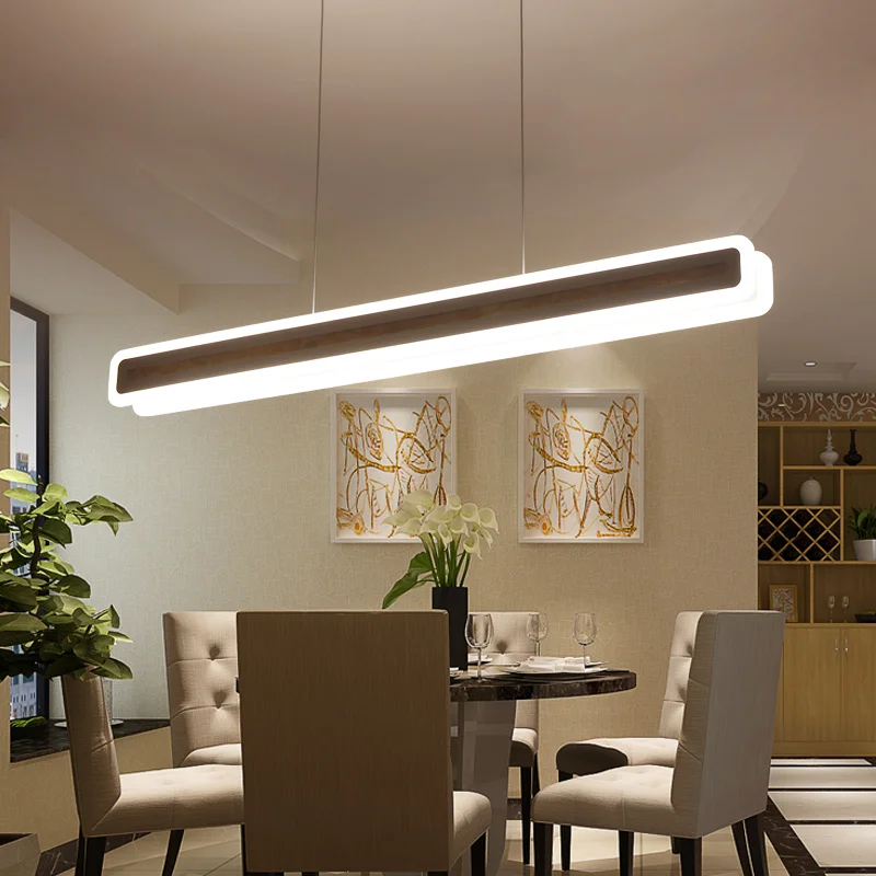 

New modern LED pendant lights Fashion hanging decorative Strip pendant lamp Kitchen Living Dinging Room Light Fixtures