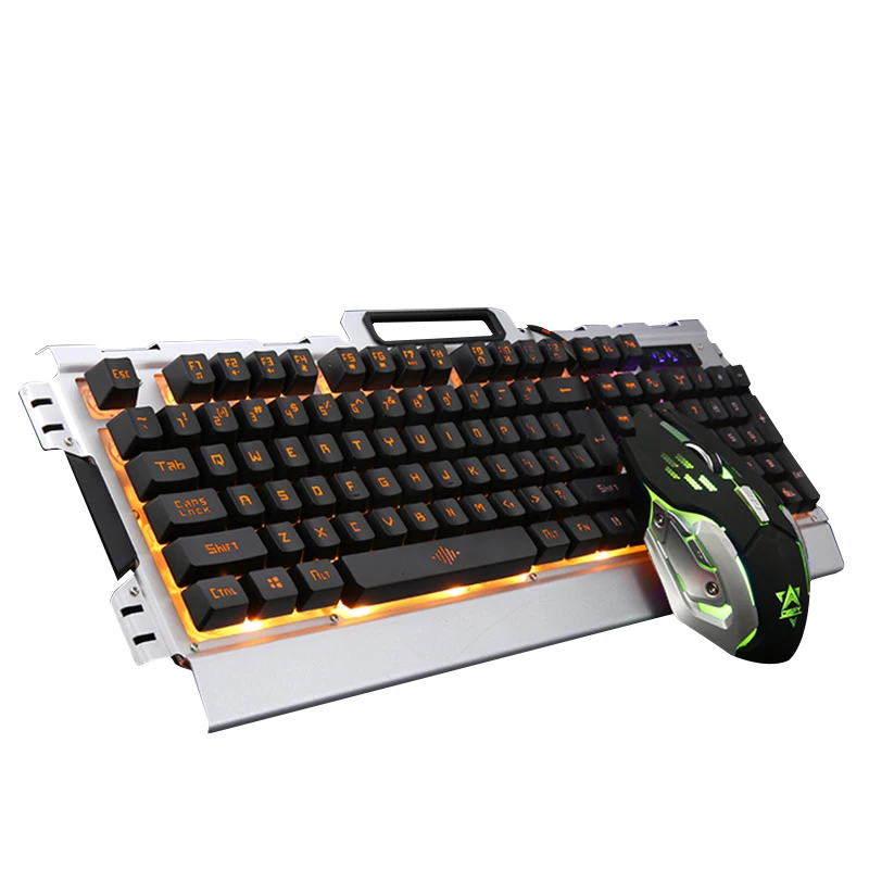 2017 K33 Wired LED Backlit illuminated Multimedia Ergonomic Usb Gaming Keyboard Gamer 3200DPI 6 Buttons Optical