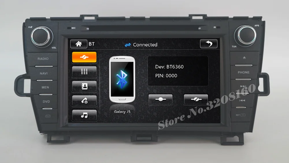Cheap 2din 8" Car DVD Player for Toyota Prius 2008 - 2014 with Radio RDS BT swc GPS free map 3G WIFI MP3 MP4 1080P Bluetooth call swc 5