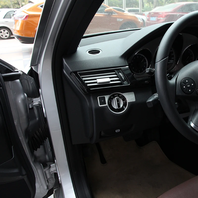 Декоративная накладка для кнопки регулировки фары Mercedes Benz A W176 B W246 C W204 E W212 E350 GLK X204