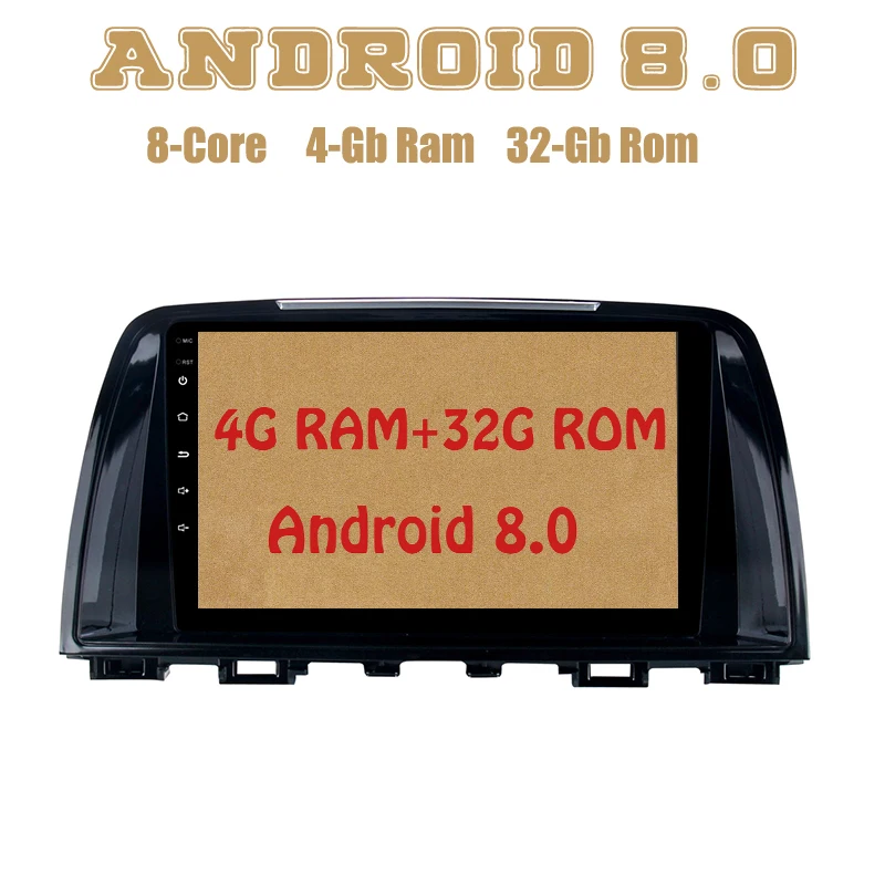 

Android 8.0 car radio gps for Mazda 6 Atenza 2013 2014 with Octa core PX5 4G RAM 32G ROM wifi 4g usb Auto Stereo Multimed