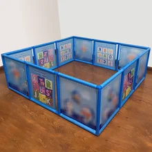 Cartoon Baby Playpen Kids Fence Playpen Plastic Baby Safety Fence Pool Baby Game Fence Baby Crawling Safety Guardrail Game House baby kids safety protection care playpen tent crawling game folding fence toys fencing play house indoor outdoor for children