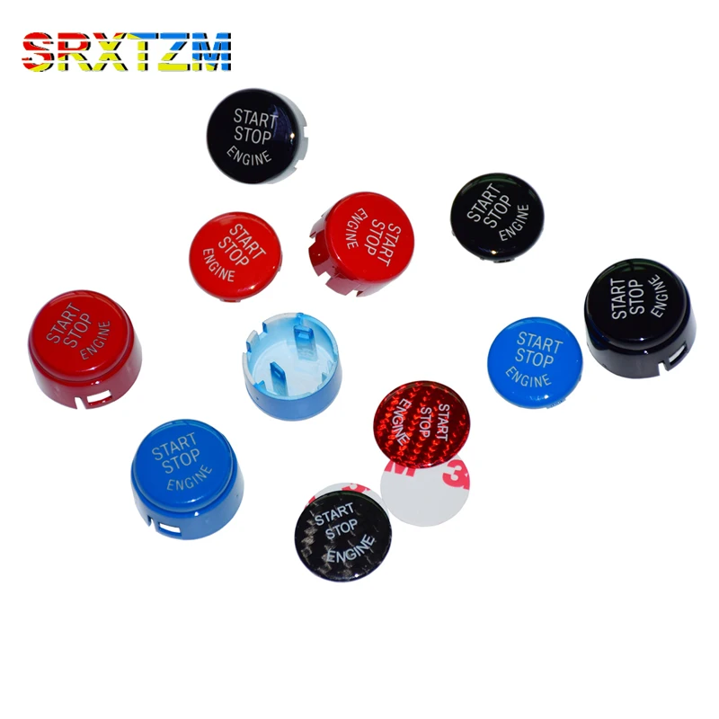 

ABS Carbon fiber Car Engine Start Button Replace Cover STOP Switch Key Decor for BMW F20 F30 F34 F10 F15 F16 F25 F26 E90 E91 E60