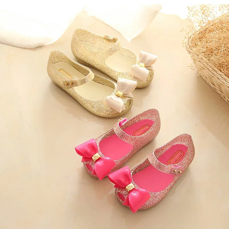 Mini Melissa Ultragirl/прозрачная обувь с бантом для девочек Сандалии Новинка 2020 года