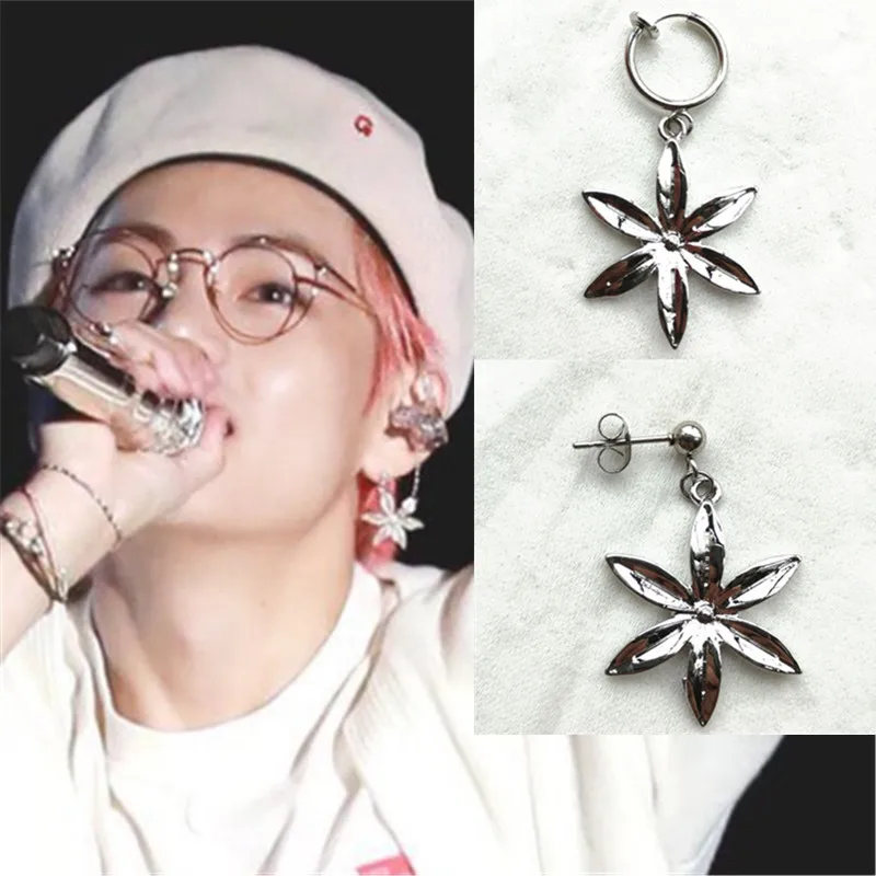Новые корейские серьги гвоздики KPOP DNA 2018 для мальчиков Bangtan ювелирные изделия