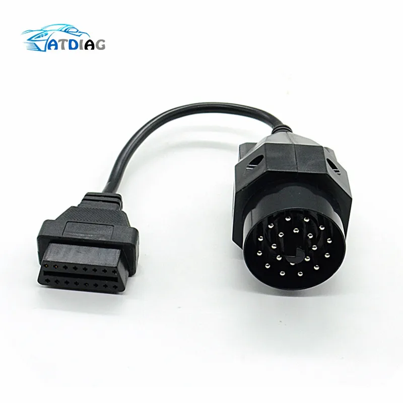 

Hot sales OBD OBD II Adapter for BMW 20 pin to OBD2 16 PIN Female Connector e36 e39 X5 Z3 for BMW 20pin Newest Free Shipping