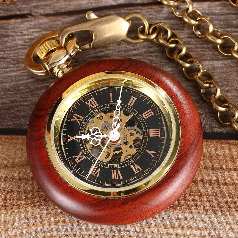 bolso mecânico numerais romanos dial mão vento