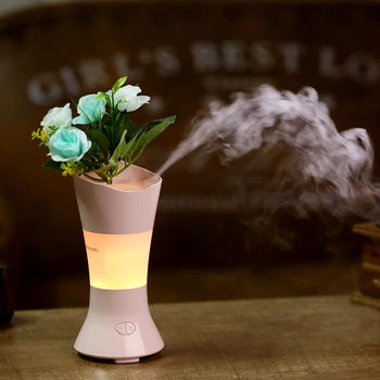 

Romantic Flower Fairy Ultrasonic Aromatherapy Diffuser 7 Changing Colors LED Essential Oil Diffuser Aroma Humidifier