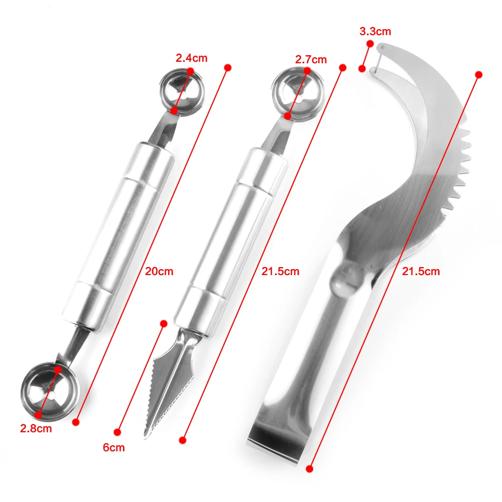 

Watermelon melon fruit carving knife to dig dig ball ice cream scoop DIIY creative assorted cold dishes tool