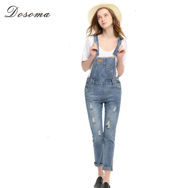 women's denim capri overalls