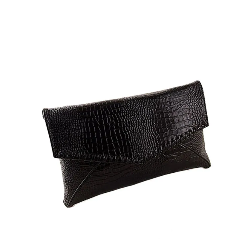 

Fashion Small Crocodile Envelope Women Messenger Bags Soft PU Leather Bag Women Clutches Bolsas Femininas