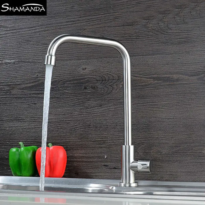 2016 Hot Sale Free Shipping SUS304 Stainless Steel Nickel Various Styles Kitchen Cold Tap Rotatable Single Handle Sink Faucet 2016 Hot Sale Free Shipping SUS304 Stainless Steel Nickel Various Styles Kitchen Cold Tap Rotatable Single Handle Sink Faucet