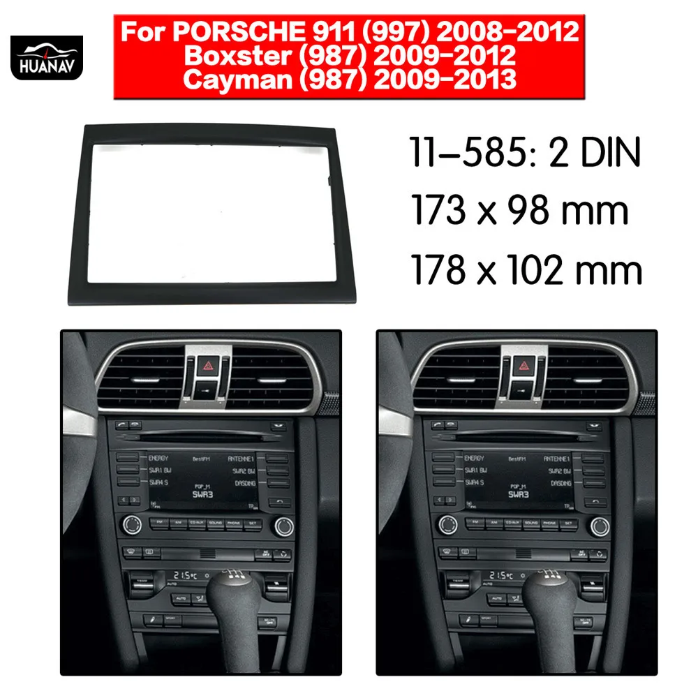 Автомобильный радиоприемник HUANAV автомобильный CD DVD Fascia Для 2008-2012 PORSCHE 997 987 2DIN