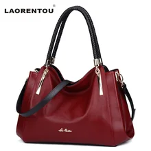 LAORENTOU Echtes Leder Luxury Handtaschen Designer Marke Damen Umhängetasche Lässig Einkaufstasche Mode Kuh Leder Frauen Taschen N50