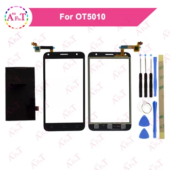 

10pcs/lot 5.0" For Alcatel One Touch OT5010 LCD Display Screen +Touch Screen Digitizer Black&White With Tool 5010 5010D