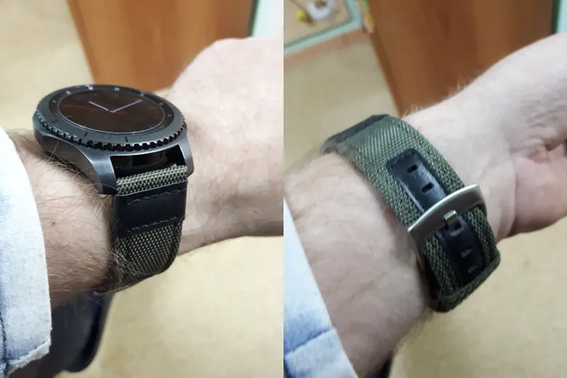 HANGRUI 22 мм нейлоновый ремешок для часов Xiaomi Huami Amazfit Stratos 2 2S сменный ремешок для samsung gear S3 ремешок для Ticwatch 1