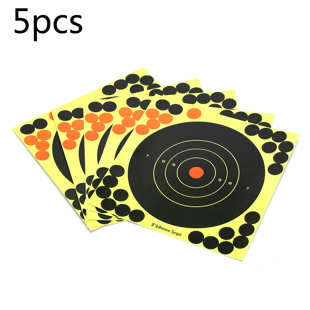 Targets 5pcs 8 Inch Splatterburst Targets Adhesive Target Stickers