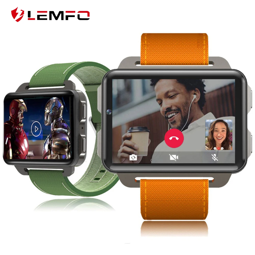 

LEMFO LEM4 Pro Bluetooth Smart Watch 2.2 inch Android OS 3G Smartwatch Phone MT6580 Dual Core 1.3GHz 1GB+16GB GPS Men Wirstwatch