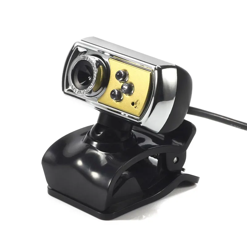 Hot Sale HD 12.0 MP 3 LED USB Webcam Camera with Mic