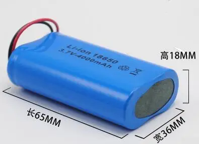 

Free shipping 3.7v 18650 4000mAh lithium battery pack rechargeable battery