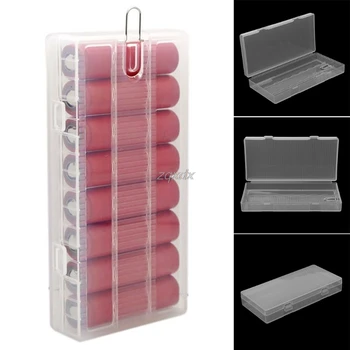 

1pc 8X18650 Battery Holder Case 18650 PP Battery Storage Box with Hook Holder Transparent Strong Hard case